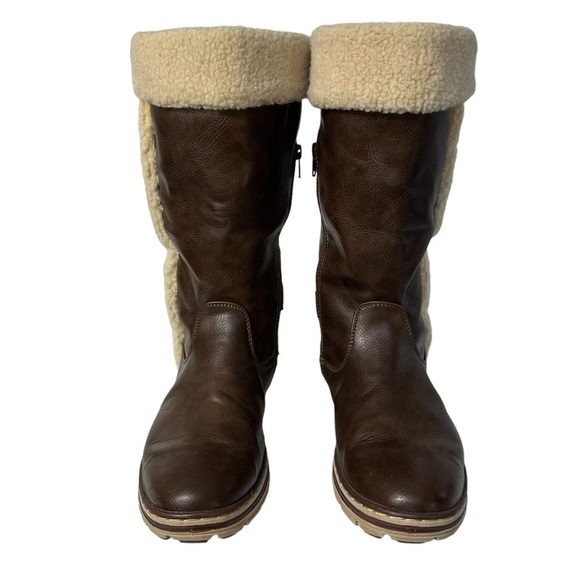 Cliffs by White Mountain Kesha Round Toe Brown Boots 10 - Picture 7 of 15